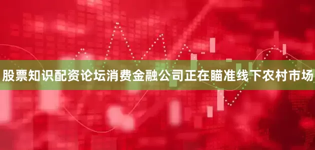 股票知识配资论坛消费金融公司正在瞄准线下农村市场